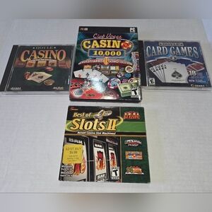 LOT OF FOUR - CASINO / CARD GAMES - PRE-OWNED
